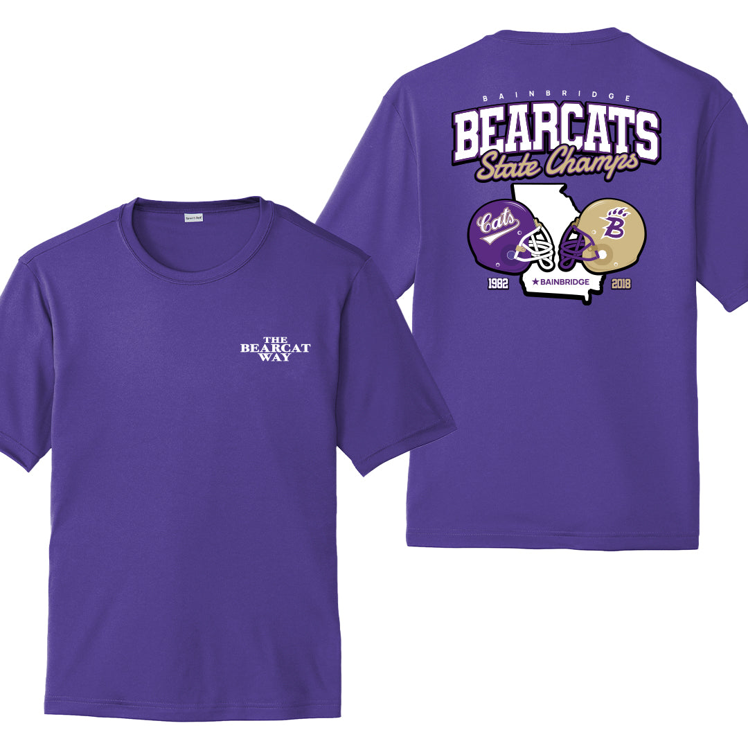 Performance/Dri-Fit Bainbridge Bearcats State Champs T-Shirt