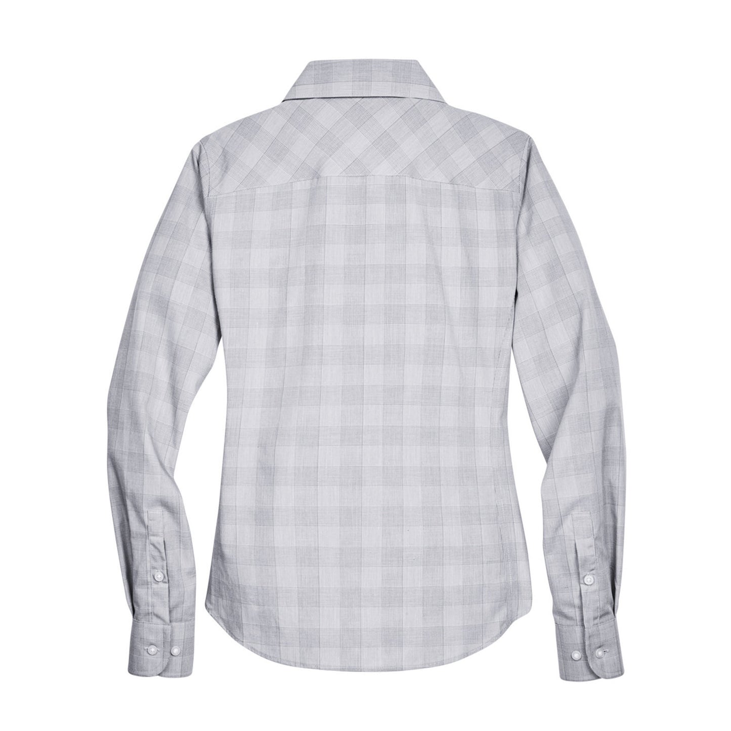 Embroidered B-Paw Women's Glen Plaid Woven Shirt