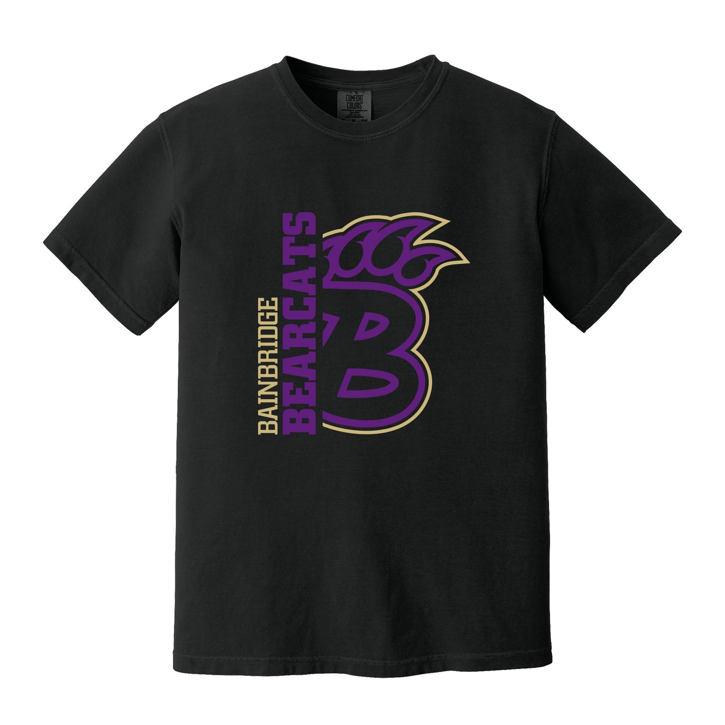 "Bainbridge Bearcats" & B-Paw Side Print Tee