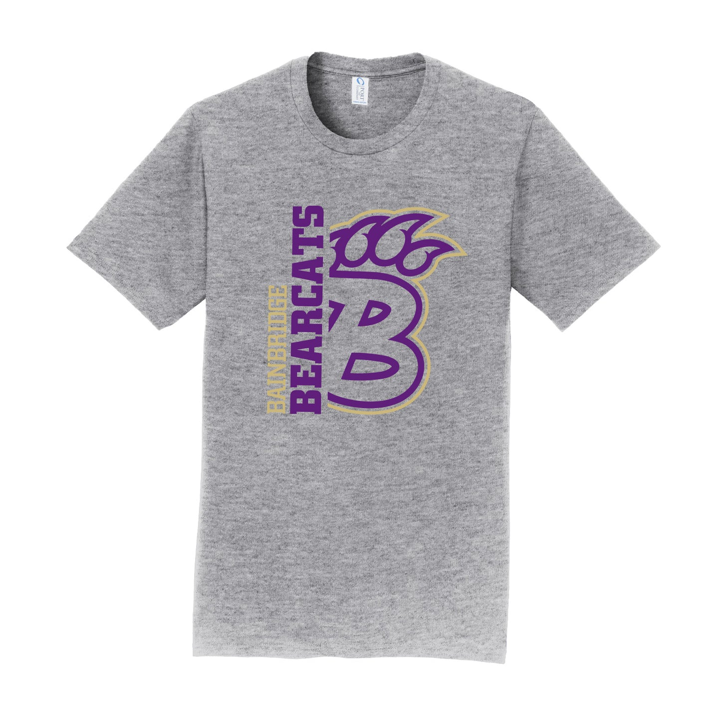 "Bainbridge Bearcats" & B-Paw Side Print Tee