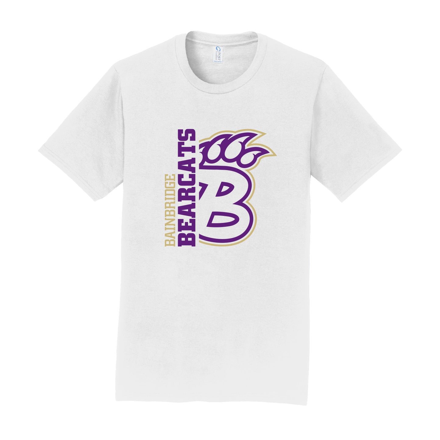 "Bainbridge Bearcats" & B-Paw Side Print Tee