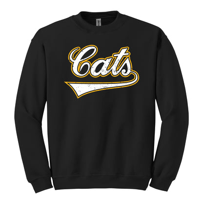 Script "Cats" Crewneck Sweatshirt