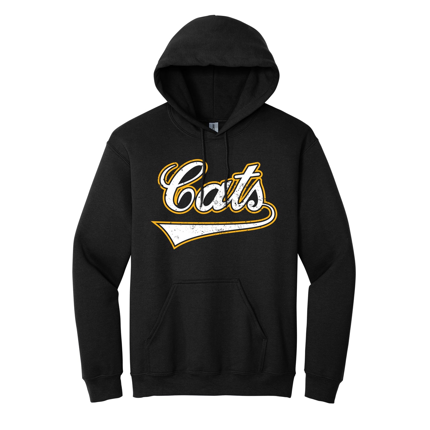 Vintage Script "Cats" Hoodie