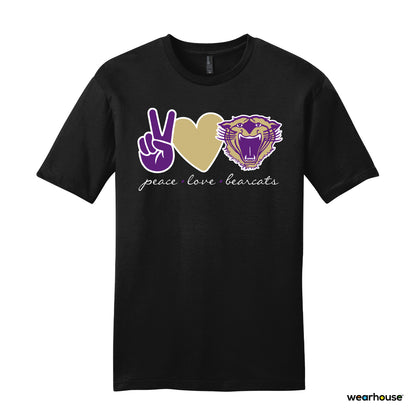 Peace. Love. Bearcats. T-Shirt