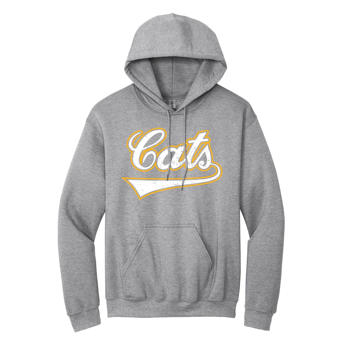 Vintage Script "Cats" Hoodie