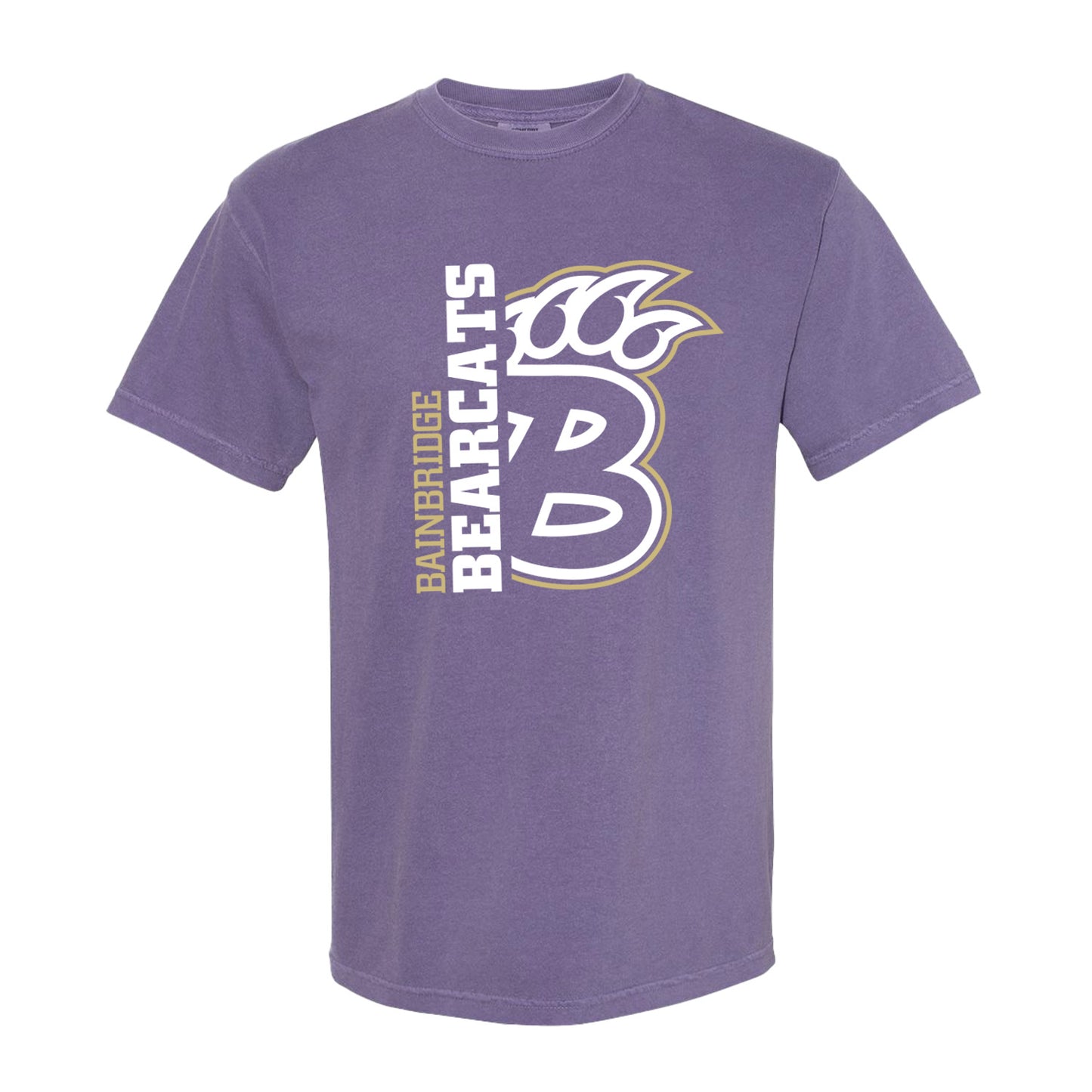 "Bainbridge Bearcats" & B-Paw Side Print Tee