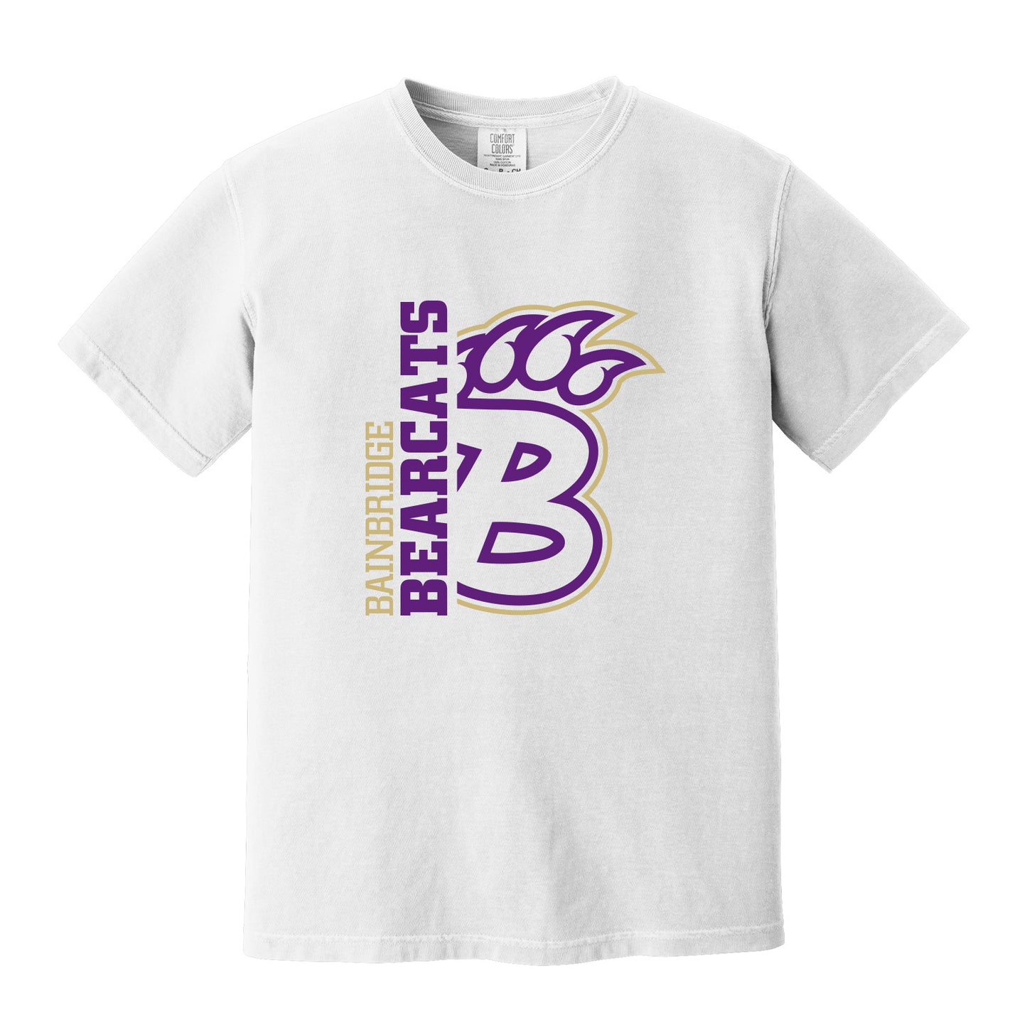 "Bainbridge Bearcats" & B-Paw Side Print Tee