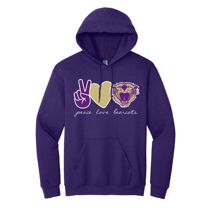 Peace. Love. Bearcats. Hoodie