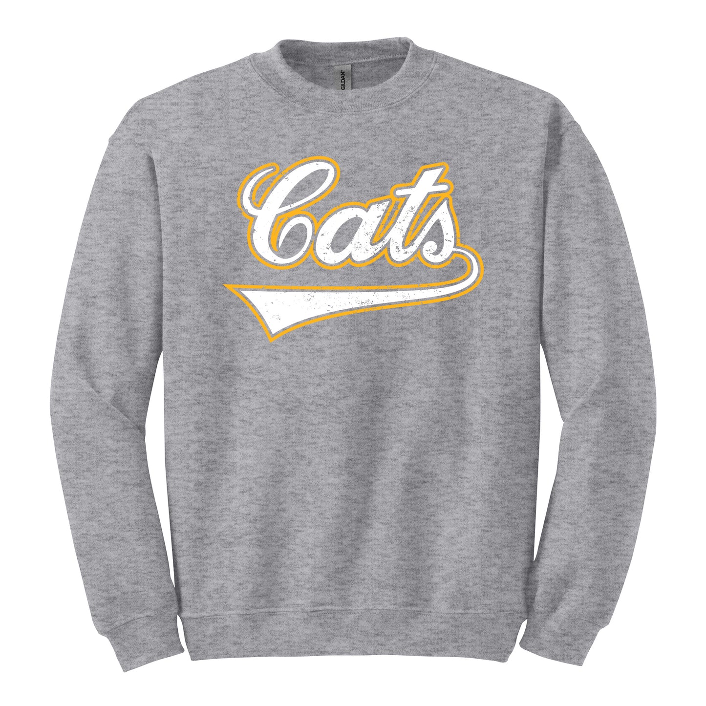 Script "Cats" Crewneck Sweatshirt