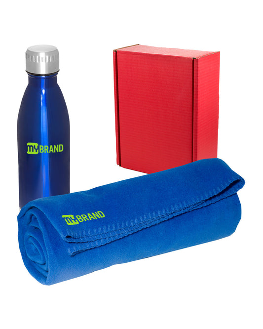 Vacuum Bottle and Blanket Gift Set