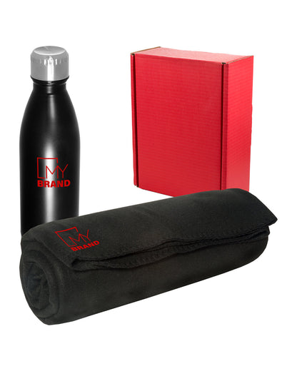 Vacuum Bottle and Blanket Gift Set