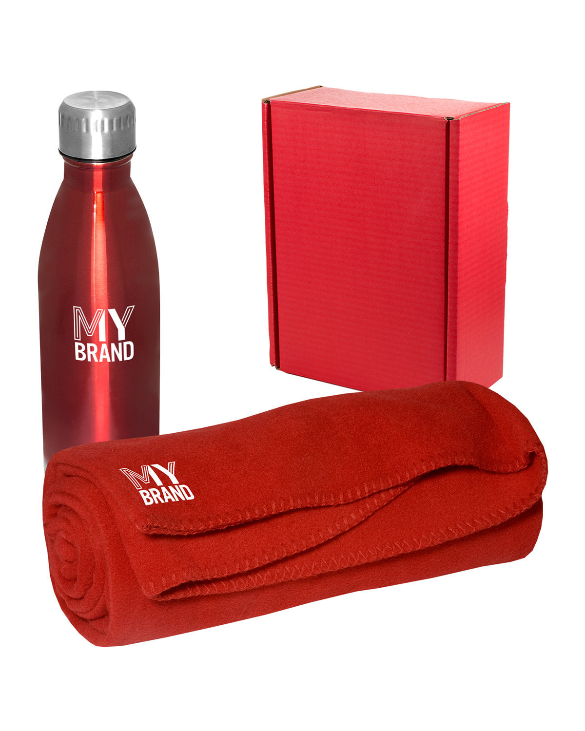 Vacuum Bottle and Blanket Gift Set